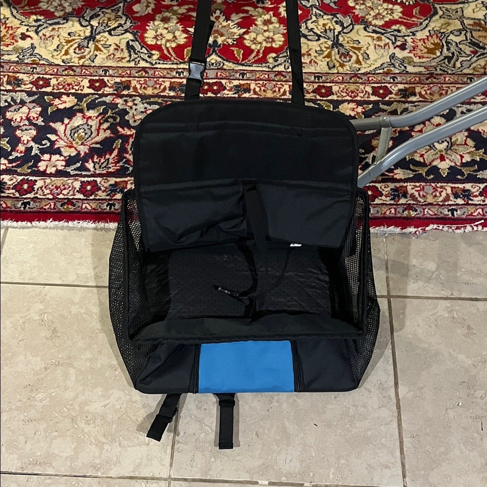 Black and Blue Pet Carrier